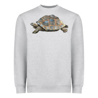Heather Grey Tortoise Illustrations Heavyweight Sweatshirt - LillyAllenDesigns