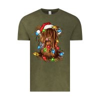 Vintage Olive christmas heifer cow gnome Vintage Tee - CowGirlArtShop