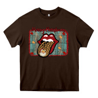 Chocolate Brown Merry Christmas Lips Santa Heavy Core Tee - Bettercallsaul