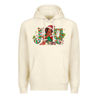 Sandshell Joy Girl Black Premium Hoodie - CowhideDigitalArt
