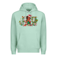 Seafoam Joy Girl Black Premium Hoodie - CowhideDigitalArt