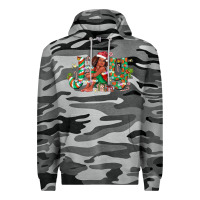 Slate Camo Joy Girl Black Premium Hoodie - CowhideDigitalArt