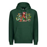 Sports Green Joy Girl Black Premium Hoodie - CowhideDigitalArt