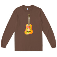 Chestnut mexican vihuela fa element 1 Long Sleeve Tee - FaDigitalArtStudio