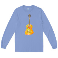 Colony Blue mexican vihuela fa element 1 Long Sleeve Tee - FaDigitalArtStudio