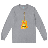 Heather Grey mexican vihuela fa element 1 Long Sleeve Tee - FaDigitalArtStudio