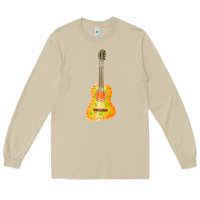 Mushroom mexican vihuela fa element 1 Long Sleeve Tee - FaDigitalArtStudio