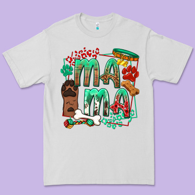 Dog Mama Premium Tee Designed By Texasbilliewilder