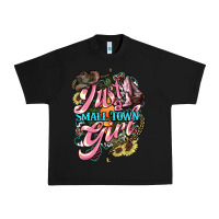 Black Just a small town girl Urban Heavy Tee - HowdyJamesFarm