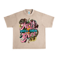 French Oak Just a small town girl Urban Heavy Tee - HowdyJamesFarm