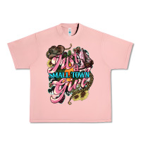 Salmon Just a small town girl Urban Heavy Tee - HowdyJamesFarm
