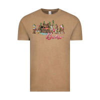 Vintage Coffee mama bear with daisy Vintage Tee - RanaPortraitStore