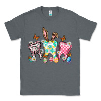 Charcoal Heather Happy Easter Day teeth Classic Tee - HowdyJamesFarm