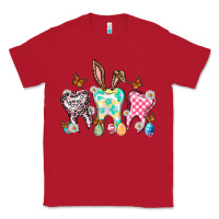 Red Happy Easter Day teeth Classic Tee - HowdyJamesFarm