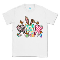 White Happy Easter Day teeth Classic Tee - HowdyJamesFarm