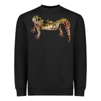 Black Gecko Lizard Illustrations Heavyweight Sweatshirt - LillyAllenDesigns