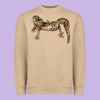 Gecko Lizard Illustrations Heavyweight Sweatshirt Designed By Lillyallendesigns
