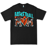 Black Basketball Mom Premium Tee - NancyCooperArtShop
