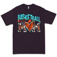 Plum Basketball Mom Premium Tee - NancyCooperArtShop