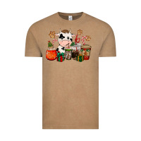 Vintage Coffee cow coffee cups christmas Vintage Tee - CowGirlArtShop
