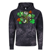 Cloud Black St. Patrick's Day shamrock leopard and cowhide Vintage Hoodie - CowGirlArtShop