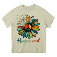 Mossy daisy peace sign hippie soul tshirt flower lovers gifts Heavy Core Tee - longCreatives