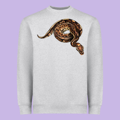 Royal Ball Python Illustrations Heavyweight Sweatshirt Designed By Lillyallendesigns