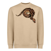 Mushroom Royal Ball Python Illustrations Heavyweight Sweatshirt - LillyAllenDesigns