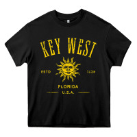 Black key west florida vintage distressed style design souvenir Heavy Core Tee - longCreatives