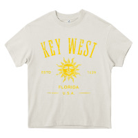 Cream key west florida vintage distressed style design souvenir Heavy Core Tee - longCreatives