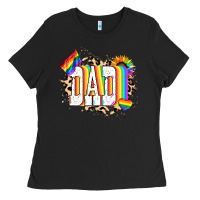 Black Dad Pride Ladies Tee - NancyCooperArtShop