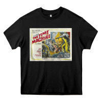 Black The Time Machine, Time Travel, Retro Movie Poster, Cult Classic, Futur Heavy Core Tee - longCreatives