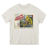 Cream The Time Machine, Time Travel, Retro Movie Poster, Cult Classic, Futur Heavy Core Tee - longCreatives