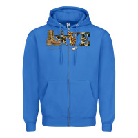 True Royal camouflage military boots love Zipper Hoodie - Artiststas