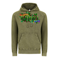 Vintage Olive Happy St. Patrick's Day Vintage Hoodie - HowdyJamesFarm
