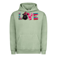 Pigment Oil Green belted galloway Urban Hoodie - AdoDesignShop