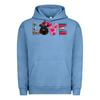Pigment Pebble Blue belted galloway Urban Hoodie - AdoDesignShop