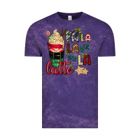 Cloud Purple Fa la la la latte Vintage Tee - CowGirlArtShop
