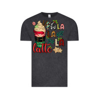 Vintage Black Fa la la la latte Vintage Tee - CowGirlArtShop