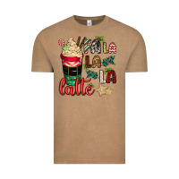 Vintage Coffee Fa la la la latte Vintage Tee - CowGirlArtShop