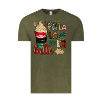 Vintage Olive Fa la la la latte Vintage Tee - CowGirlArtShop