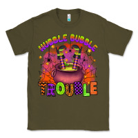 Army Green hubble bubble trouble Classic Tee - Artiststas