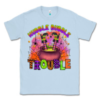 Dusty Blue hubble bubble trouble Classic Tee - Artiststas
