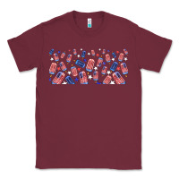Burgundy American popsicle Classic Tee - TumblerDesignByShophia