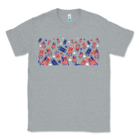 Heather Grey American popsicle Classic Tee - TumblerDesignByShophia