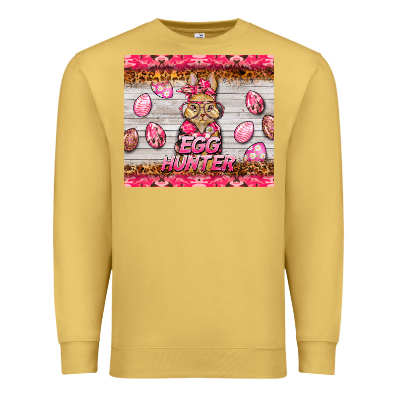 Easter Pink Camouflage Egg Hunter  Bunny Premium Sweatshirt by BarkalooDesign | Teevron