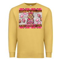 Antique Gold easter pink camouflage egg hunter  bunny Premium Sweatshirt - BarkalooDesign