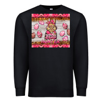 Black easter pink camouflage egg hunter  bunny Premium Sweatshirt - BarkalooDesign