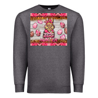 Charcoal Heather easter pink camouflage egg hunter  bunny Premium Sweatshirt - BarkalooDesign