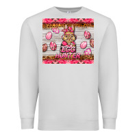 Dove Grey easter pink camouflage egg hunter  bunny Premium Sweatshirt - BarkalooDesign